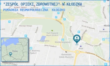 PORADNIA REUMATOLOGICZNA - "ZESPÓŁ OPIEKI ZDROWOTNEJ" W KŁODZKU - WOJSKA POLSKIEGO 16,  KŁODZKO