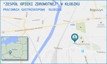 PRACOWNIA GASTROSKOPOWA - "ZESPÓŁ OPIEKI ZDROWOTNEJ" W KŁODZKU - SZPITALNA 1,  KŁODZKO
