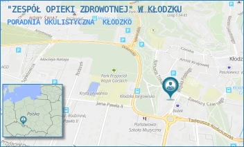 PORADNIA OKULISTYCZNA - "ZESPÓŁ OPIEKI ZDROWOTNEJ" W KŁODZKU - UL. WOJSKA POLSKIEGO 16,  KŁODZKO