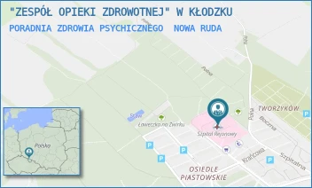 PORADNIA ZDROWIA PSYCHICZNEGO - "ZESPÓŁ OPIEKI ZDROWOTNEJ" W KŁODZKU - UL. SZPITALNA 8,  NOWA RUDA