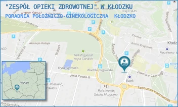 PORADNIA POŁOŻNICZO-GINEKOLOGICZNA - "ZESPÓŁ OPIEKI ZDROWOTNEJ" W KŁODZKU - UL. WOJSKA POLSKIEGO 16,  KŁODZKO