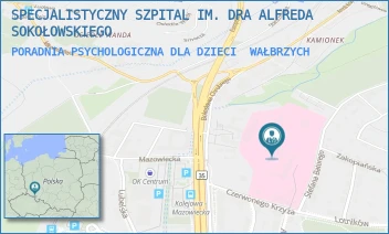 PORADNIA PSYCHOLOGICZNA DLA DZIECI - SPECJALISTYCZNY SZPITAL IM. DRA ALFREDA SOKOŁOWSKIEGO - UL. BATOREGO 4,  WAŁBRZYCH