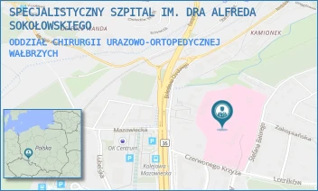 ODDZIAŁ CHIRURGII URAZOWO-ORTOPEDYCZNEJ - SPECJALISTYCZNY SZPITAL IM. DRA ALFREDA SOKOŁOWSKIEGO - UL. SOKOŁOWSKIEGO 4,  WAŁBRZYCH