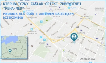 PORADNIA DLA OSÓB Z AUTYZMEM DZIECIĘCYM - NIEPUBLICZNY ZAKŁAD OPIEKI ZDROWOTNEJ "REHA-MED" - GARNCARSKA 3,  DZIERŻONIÓW