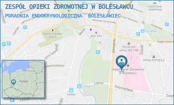 PORADNIA ENDOKRYNOLOGICZNA - ZESPÓŁ OPIEKI ZDROWOTNEJ W BOLESŁAWCU - UL. JELENIOGÓRSKA 4,  BOLESŁAWIEC