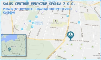 PORADNIA CHIRURGII URAZOWO-ORTOPEDYCZNEJ - SALUS CENTRUM MEDYCZNE SPÓŁKA Z O.O. - UL. JANUSZA KUSOCIŃSKIEGO 3A,  KŁODZKO