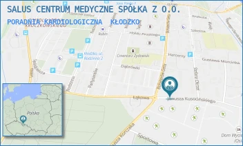 PORADNIA KARDIOLOGICZNA - SALUS CENTRUM MEDYCZNE SPÓŁKA Z O.O. - UL. JANUSZA KUSOCIŃSKIEGO 3A,  KŁODZKO