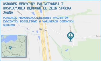 PORADNIA PROWADZĄCA LECZENIE PACJENTÓW ŻYWIONYCH DOJELITOWO W WARUNKACH DOMOWYCH - OŚRODEK MEDYCYNY PALIATYWNEJ I HOSPICYJNEJ BĘDKOWO EL ZEIN SPÓŁKA KOMANDYTOWA - BĘDKOWO 1,  BĘDKOWO