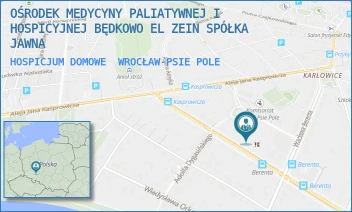 HOSPICJUM DOMOWE - OŚRODEK MEDYCYNY PALIATYWNEJ I HOSPICYJNEJ BĘDKOWO EL ZEIN SPÓŁKA KOMANDYTOWA - AL. TADEUSZA BOYA-ŻELEŃSKIEGO 22,  WROCŁAW-PSIE POLE