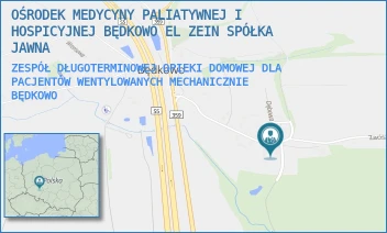 ZESPÓŁ DŁUGOTERMINOWEJ OPIEKI DOMOWEJ DLA PACJENTÓW WENTYLOWANYCH MECHANICZNIE - OŚRODEK MEDYCYNY PALIATYWNEJ I HOSPICYJNEJ BĘDKOWO EL ZEIN SPÓŁKA KOMANDYTOWA - BĘDKOWO 1,  BĘDKOWO