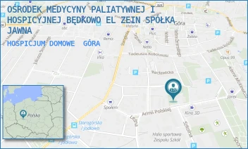 HOSPICJUM DOMOWE - OŚRODEK MEDYCYNY PALIATYWNEJ I HOSPICYJNEJ BĘDKOWO EL ZEIN SPÓŁKA KOMANDYTOWA - UL. ARMII POLSKIEJ 8,  GÓRA
