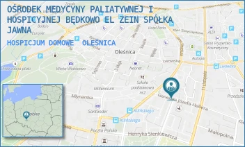 HOSPICJUM DOMOWE - OŚRODEK MEDYCYNY PALIATYWNEJ I HOSPICYJNEJ BĘDKOWO EL ZEIN SPÓŁKA KOMANDYTOWA - UL. GEN. JÓZEFA HALLERA 25,  OLEŚNICA