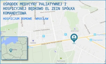 HOSPICJUM DOMOWE - OŚRODEK MEDYCYNY PALIATYWNEJ I HOSPICYJNEJ BĘDKOWO EL ZEIN SPÓŁKA KOMANDYTOWA - UL. WACŁAWA POTOCKIEGO 2,  WROCŁAW