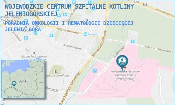 PORADNIA ONKOLOGII I HEMATOLOGII DZIECIĘCEJ - WOJEWÓDZKIE CENTRUM SZPITALNE KOTLINY JELENIOGÓRSKIEJ - UL. MICHAŁA KLEOFASA OGIŃSKIEGO 6,  JELENIA GÓRA