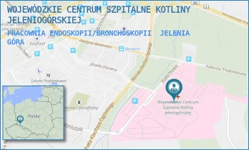 PRACOWNIA ENDOSKOPII/BRONCHOSKOPII - WOJEWÓDZKIE CENTRUM SZPITALNE KOTLINY JELENIOGÓRSKIEJ - UL. MICHAŁA KLEOFASA OGIŃSKIEGO 6,  JELENIA GÓRA
