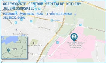 PORADNIA ŻYWIENIA POZA- I DOJELITOWEGO - WOJEWÓDZKIE CENTRUM SZPITALNE KOTLINY JELENIOGÓRSKIEJ - UL. MICHAŁA KLEOFASA OGIŃSKIEGO 6,  JELENIA GÓRA