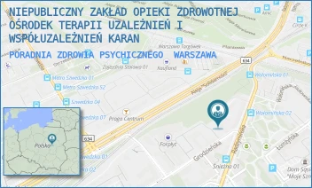 PORADNIA ZDROWIA PSYCHICZNEGO - NIEPUBLICZNY ZAKŁAD OPIEKI ZDROWOTNEJ OŚRODEK TERAPII UZALEŻNIEŃ I WSPÓŁUZALEŻNIEŃ KARAN - GRODZIEŃSKA 65,  WARSZAWA