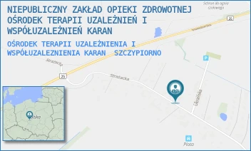 OŚRODEK TERAPII UZALEŻNIENIA I WSPÓŁUZALEZNIENIA KARAN - NIEPUBLICZNY ZAKŁAD OPIEKI ZDROWOTNEJ OŚRODEK TERAPII UZALEŻNIEŃ I WSPÓŁUZALEŻNIEŃ KARAN - 29 PUŁKU PIECHOTY 35,  SZCZYPIORNO