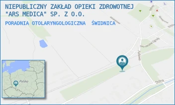 PORADNIA OTOLARYNGOLOGICZNA - NIEPUBLICZNY ZAKŁAD OPIEKI ZDROWOTNEJ "ARS MEDICA" SP. Z O.O. - UL. M. KONOPNICKIEJ 4,  ŚWIDNICA