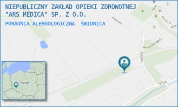 PORADNIA ALERGOLOGICZNA - NIEPUBLICZNY ZAKŁAD OPIEKI ZDROWOTNEJ "ARS MEDICA" SP. Z O.O. - UL. M. KONOPNICKIEJ 4,  ŚWIDNICA