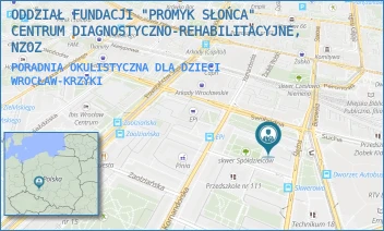 PORADNIA OKULISTYCZNA DLA DZIECI - ODDZIAŁ FUNDACJI "PROMYK SŁOŃCA" CENTRUM DIAGNOSTYCZNO-REHABILITACYJNE, NZOZ - UL. SWOBODNA 8A,  WROCŁAW-KRZYKI