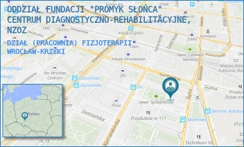 DZIAŁ (PRACOWNIA) FIZJOTERAPII - ODDZIAŁ FUNDACJI "PROMYK SŁOŃCA" CENTRUM DIAGNOSTYCZNO-REHABILITACYJNE, NZOZ - UL. SWOBODNA 8A,  WROCŁAW-KRZYKI