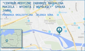 PORADNIA OKULISTYCZNA - "CENTRUM MEDYCZNE ZABOBRZE MAGDALENA MAKIELA - WYCHOTA I WSPÓLNICY" SPÓŁKA JAWNA - UL. WIEJSKA 11,  JELENIA GÓRA