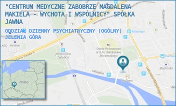 ODDZIAŁ DZIENNY PSYCHIATRYCZNY (OGÓLNY) - "CENTRUM MEDYCZNE ZABOBRZE MAGDALENA MAKIELA - WYCHOTA I WSPÓLNICY" SPÓŁKA JAWNA - UL. MICHAŁA KLEOFASA OGIŃSKIEGO 1B,  JELENIA GÓRA