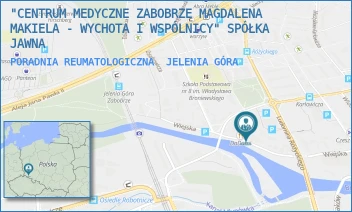 PORADNIA REUMATOLOGICZNA - "CENTRUM MEDYCZNE ZABOBRZE MAGDALENA MAKIELA - WYCHOTA I WSPÓLNICY" SPÓŁKA JAWNA - UL. WIEJSKA 11,  JELENIA GÓRA