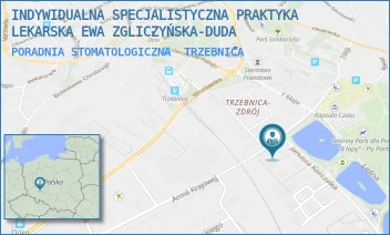 PORADNIA STOMATOLOGICZNA - INDYWIDUALNA SPECJALISTYCZNA PRAKTYKA LEKARSKA EWA ZGLICZYŃSKA-DUDA - JANUSZA KORCZAKA 1E,  TRZEBNICA