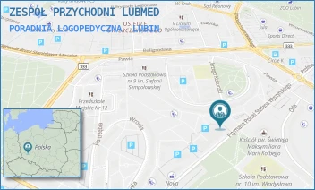 PORADNIA LOGOPEDYCZNA - ZESPÓŁ PRZYCHODNI LUBMED - UL. PRYMASA POLSKI STEFANA WYSZYŃSKIEGO 6,  LUBIN