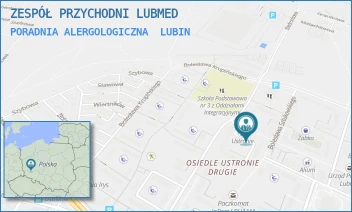 PORADNIA ALERGOLOGICZNA - ZESPÓŁ PRZYCHODNI LUBMED - UL. GWARKÓW 82,  LUBIN
