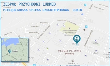 PIELĘGNIARSKA OPIEKA DŁUGOTERMINOWA - ZESPÓŁ PRZYCHODNI LUBMED - UL. GWARKÓW 82,  LUBIN