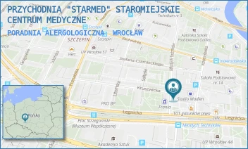 PORADNIA ALERGOLOGICZNA - PRZYCHODNIA "STARMED" STAROMIEJSKIE CENTRUM MEDYCZNE - UL. MŁODYCH TECHNIKÓW 7,  WROCŁAW