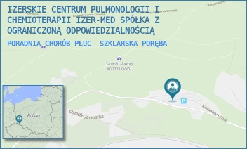 PORADNIA CHORÓB PŁUC - IZERSKIE CENTRUM PULMONOLOGII I CHEMIOTERAPII IZER-MED SPÓŁKA Z OGRANICZONĄ ODPOWIEDZIALNOŚCIĄ - UL. SANATORYJNA 1,  SZKLARSKA PORĘBA