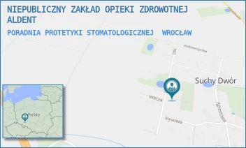 PORADNIA PROTETYKI STOMATOLOGICZNEJ - NIEPUBLICZNY ZAKŁAD OPIEKI ZDROWOTNEJ ALDENT - UL. RYSIA 1/U2,  WROCŁAW