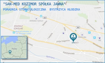 PORADNIA STOMATOLOGICZNA - "SAN-MED KOZIMOR SPÓŁKA JAWNA" - UL. POLNA 22,  BYSTRZYCA KŁODZKA