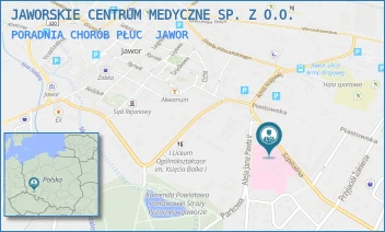 PORADNIA CHORÓB PŁUC - JAWORSKIE CENTRUM MEDYCZNE SP. Z O.O. - UL. SZPITALNA 3A,  JAWOR