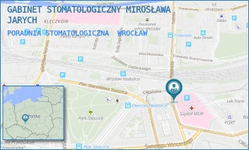 PORADNIA STOMATOLOGICZNA - GABINET STOMATOLOGICZNY MIROSŁAWA JARYCH - UL. OŁBIŃSKA 32,  WROCŁAW