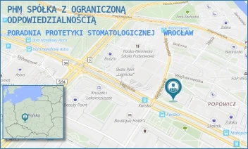 PORADNIA PROTETYKI STOMATOLOGICZNEJ - PHM SPÓŁKA Z OGRANICZONĄ ODPOWIEDZIALNOŚCIĄ - UL. LEGNICKA 61,  WROCŁAW