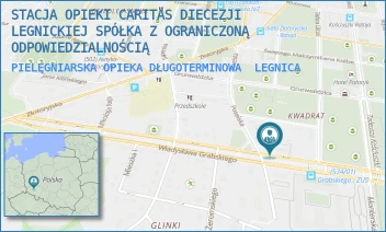 PIELĘGNIARSKA OPIEKA DŁUGOTERMINOWA - STACJA OPIEKI CARITAS DIECEZJI LEGNICKIEJ SPÓŁKA Z OGRANICZONĄ ODPOWIEDZIALNOŚCIĄ - GRABSKIEGO 19,  LEGNICA