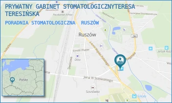 PORADNIA STOMATOLOGICZNA - PRYWATNY GABINET STOMATOLOGICZNYTERESA TERESIŃSKA - ŻAGAŃSKA  2,  RUSZÓW