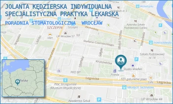 PORADNIA STOMATOLOGICZNA - JOLANTA KĘDZIERSKA INDYWIDUALNA SPECJALISTYCZNA PRAKTYKA LEKARSKA - UL. MŁODYCH TECHNIKÓW 7/182,  WROCŁAW