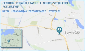 DZIAŁ (PRACOWNIA) FIZJOTERAPII - CENTRUM REHABILITACJI I NEUROPSYCHIATRII "CELESTYN" - UL. KAMIENNA 1,  STRZELIN