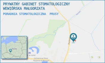 PORADNIA STOMATOLOGICZNA - PRYWATNY GABINET STOMATOLOGICZNY WEWIÓRSKA MAŁGORZATA - UL. POCZTOWA 33,  PRUSY