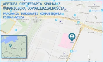 PRACOWNIA TOMOGRAFII KOMPUTEROWEJ - AFFIDEA ONKOTERAPIA SPÓŁKA Z OGRANICZONĄ ODPOWIEDZIALNOŚCIĄ - 28 CZERWCA 1956 R. 194,  POZNAŃ-WILDA