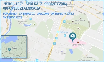 PORADNIA CHIRURGII URAZOWO-ORTOPEDYCZNEJ - "MIKULICZ" SPÓŁKA Z OGRANICZONĄ ODPOWIEDZIALNOŚCIĄ - UL. M.SKŁODOWSKIEJ-CURIE 3-7,  ŚWIEBODZICE