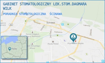 PORADNIA STOMATOLOGICZNA - GABINET STOMATOLOGICZNY LEK.STOM.DAGMARA WILK - JAGIEŁŁY 2/28,  ŚCINAWA