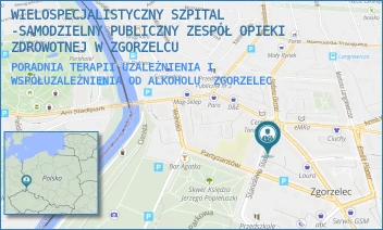 PORADNIA TERAPII UZALEŻNIENIA I WSPÓŁUZALEŻNIENIA OD ALKOHOLU - WIELOSPECJALISTYCZNY SZPITAL -SAMODZIELNY PUBLICZNY ZESPÓŁ OPIEKI ZDROWOTNEJ W ZGORZELCU - UL. STANISŁAWA STASZICA 5,  ZGORZELEC