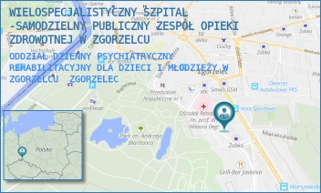 ODDZIAŁ DZIENNY PSYCHIATRYCZNY REHABILITACYJNY DLA DZIECI I MŁODZIEŻY W ZGORZELCU - WIELOSPECJALISTYCZNY SZPITAL -SAMODZIELNY PUBLICZNY ZESPÓŁ OPIEKI ZDROWOTNEJ W ZGORZELCU - UL. WARSZAWSKA 30,  ZGORZELEC